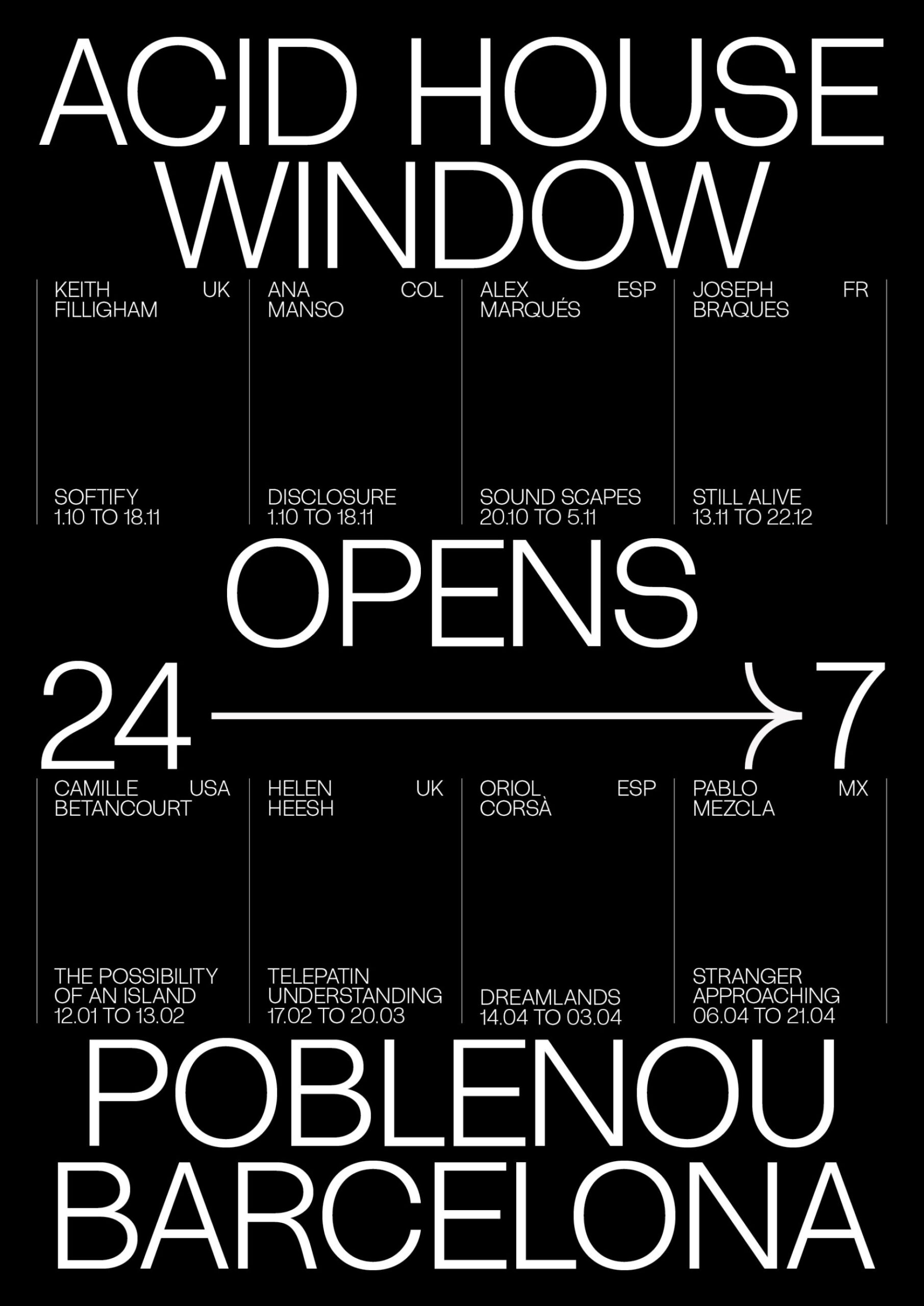 Acid Grotesk specimen detail, Folch Studio